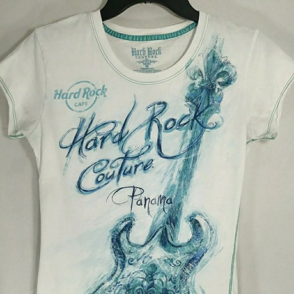 Hard Rock Cafe Tops - Hard Rock Cafe Couture Juniors Sz Med Short Sleeve